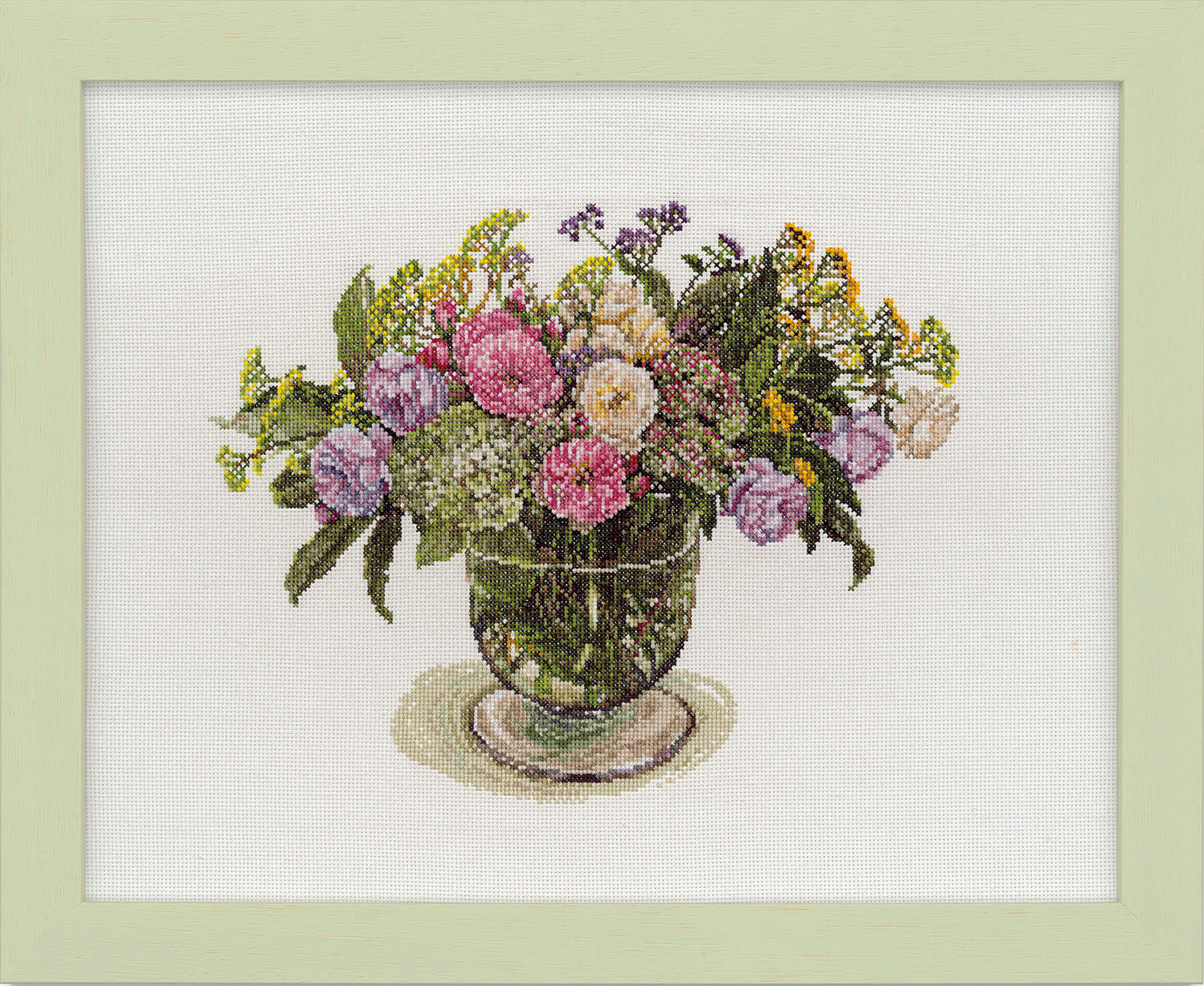 COSMO刺しゅうキット Stitching with Fujico collection イングリッシュローズと初夏の花々 No.552111