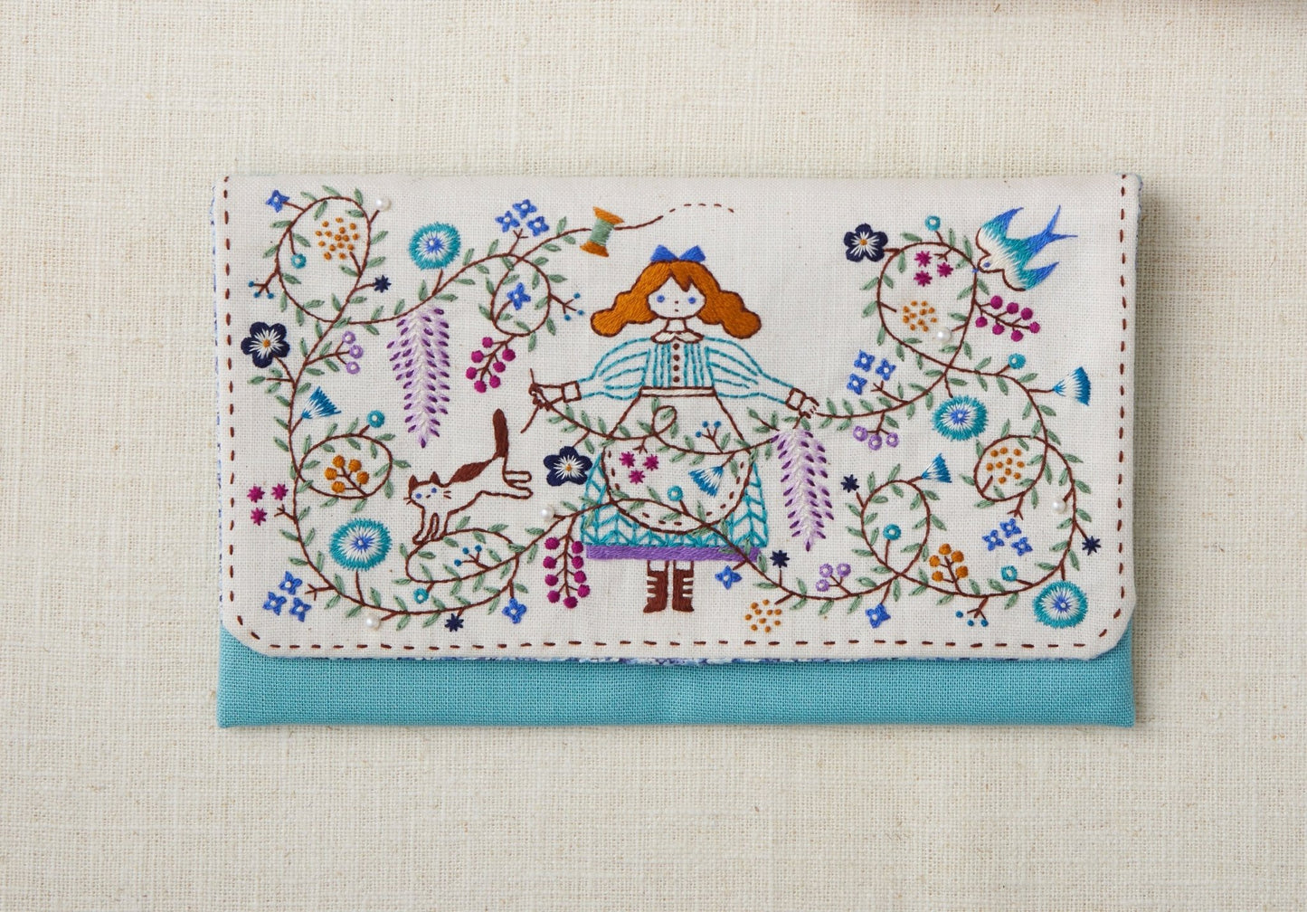 COSMO刺しゅうキット 花とわたしの物語(フラップポーチ) No.542115 - COSMO コスモ