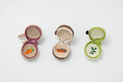 コスモ(COSMO) 刺しゅう糸で編む小さなポーチ（かぎ針編み）アニマル