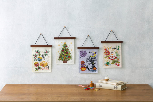 COSMOクロスステッチキット　暮らしが華やぐ季節のたのしみ