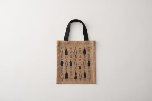 100ネエサン 刺しゅうキット 縫製済みミニトート  (モカベージュ) No.542204