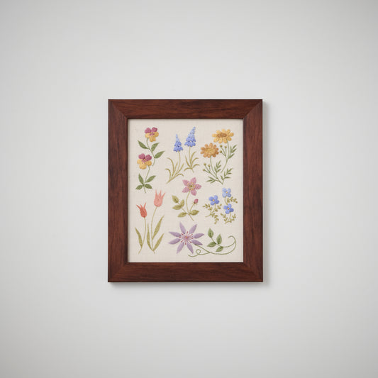 コスモ(COSMO) 刺しゅうキット　アトリエ ド ノラ　穏やかな日々の刺しゅう時間
フレーム　春から秋の観察帖