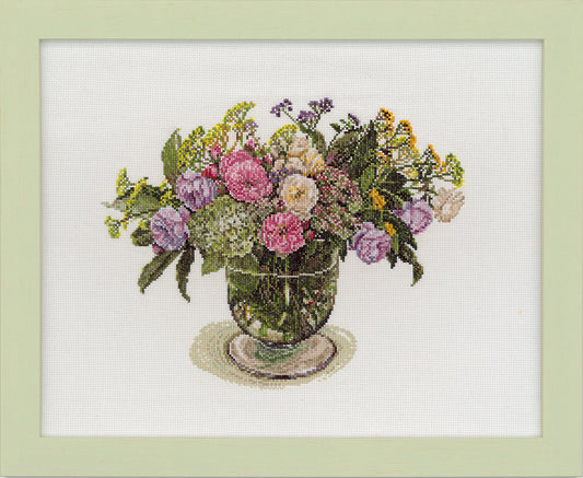 COSMO刺しゅうキット Stitching with Fujico collection イングリッシュローズと初夏の花々 No.552111