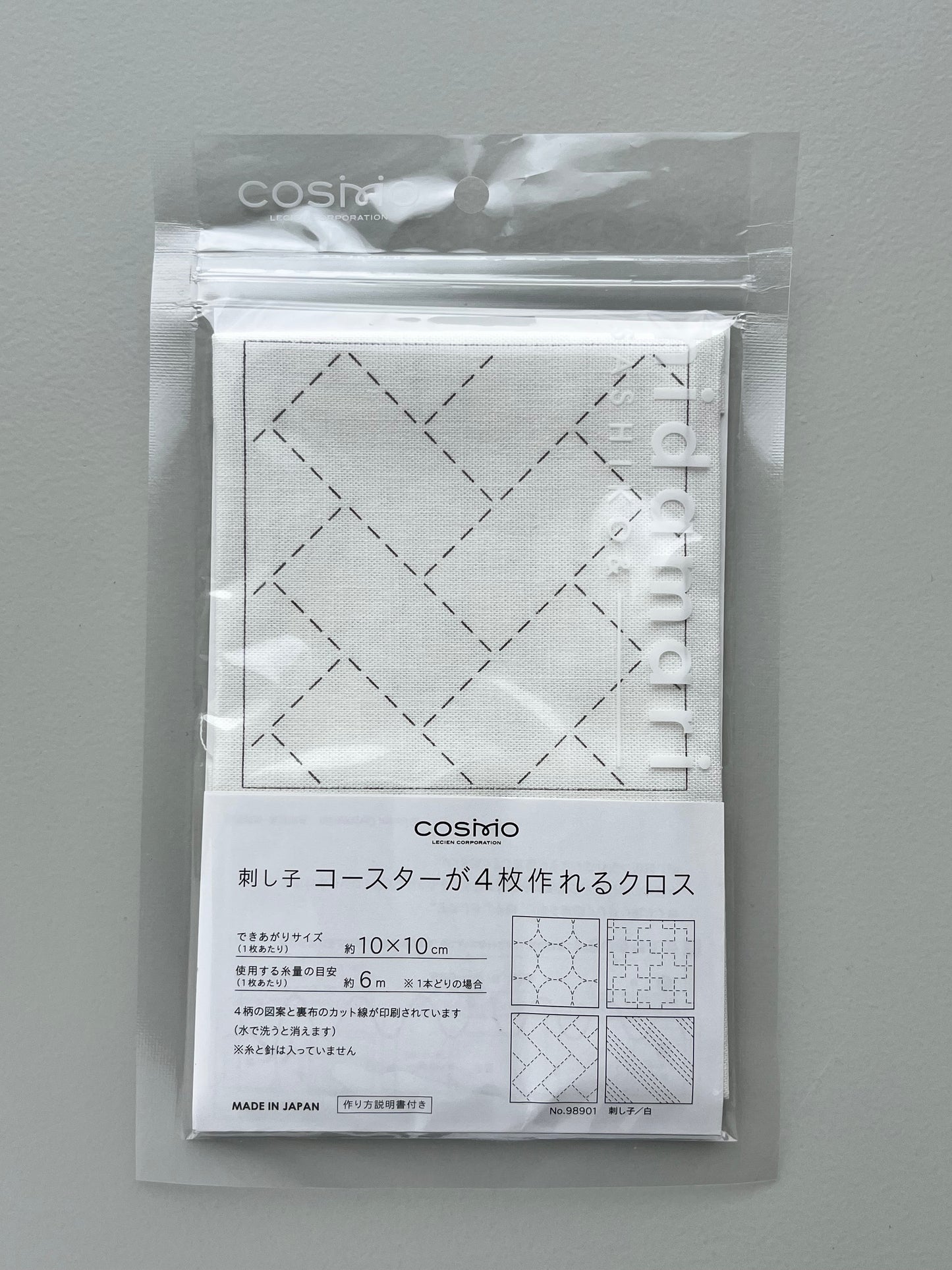 COSMO hidamari 刺し子コースタークロス 刺し子 白 刺し子生地 No.98901