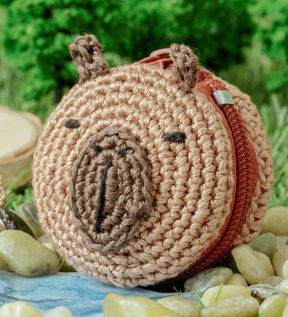 コスモ(COSMO) 刺しゅう糸で編む小さなポーチ（かぎ針編み）アニマル