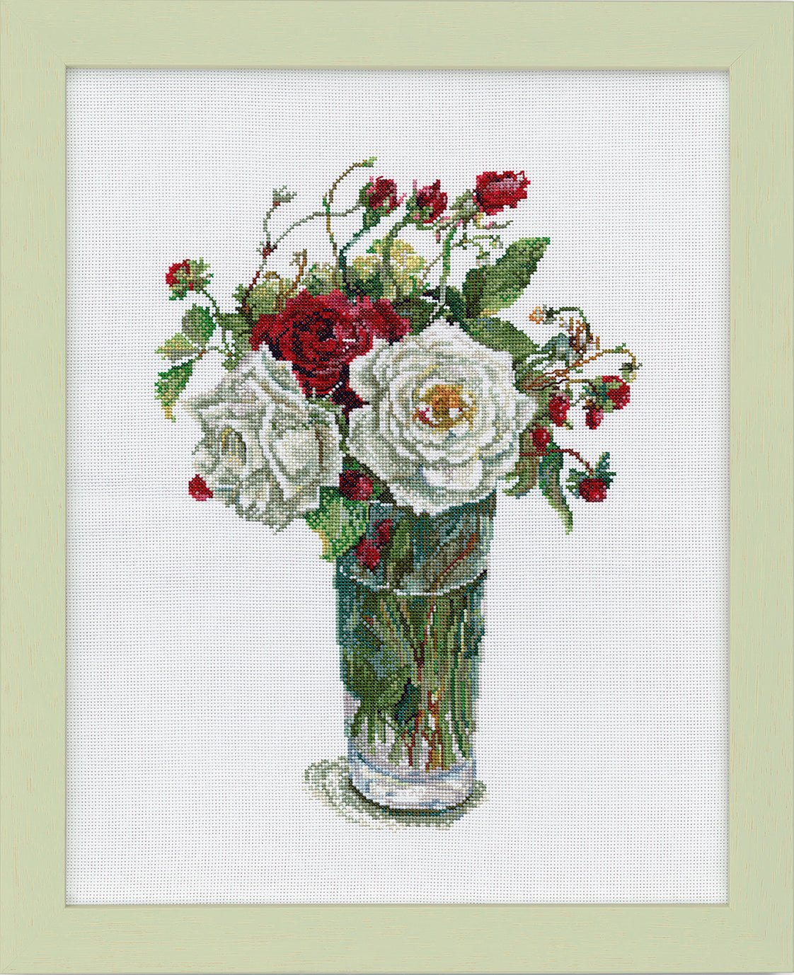 COSMO刺しゅうキット Stitching with Fujico collection バラとワイルドベリー No.552101 - COSMO コスモ