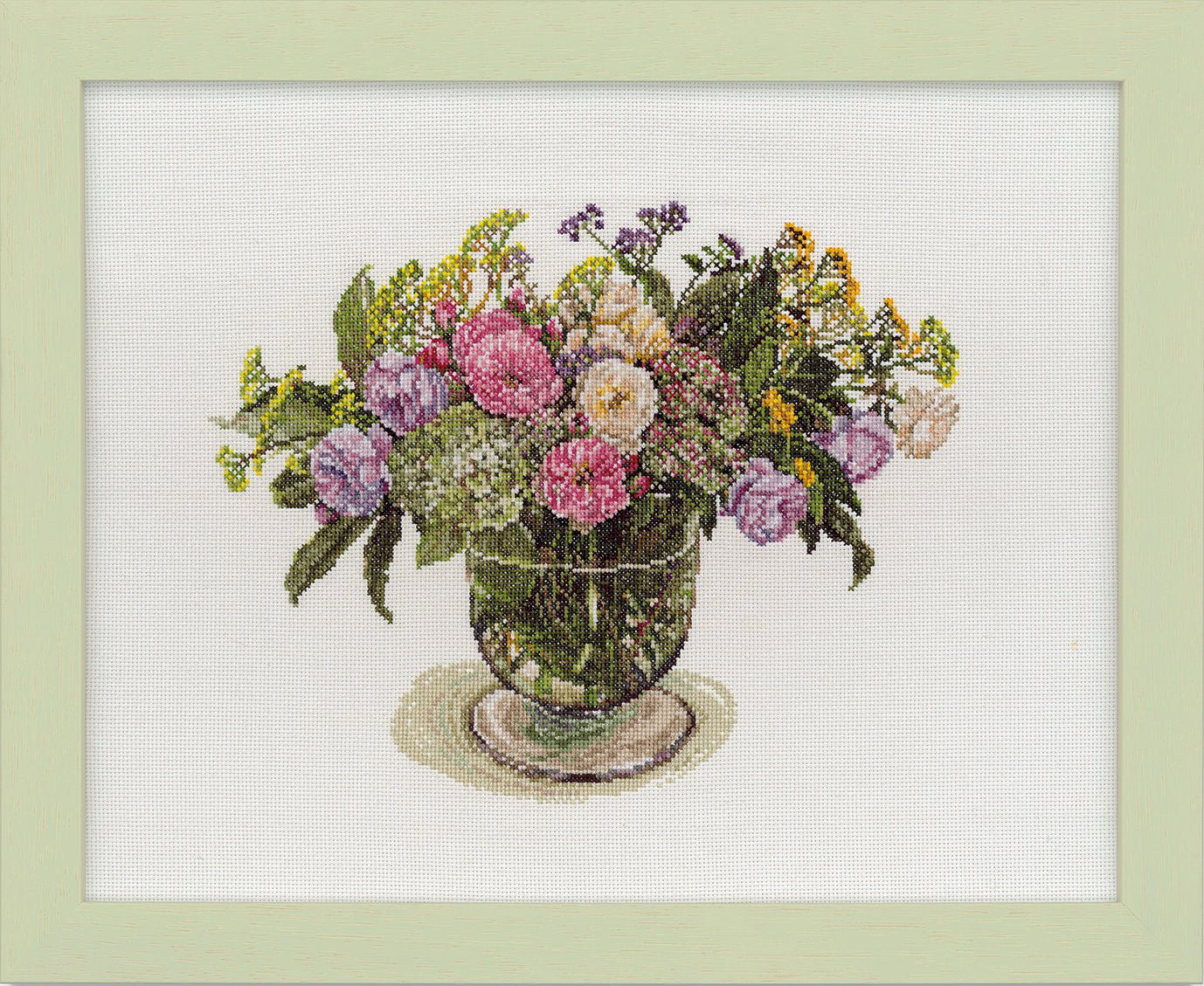 COSMO刺しゅうキット Stitching with Fujico collection イングリッシュローズと初夏の花々 No.552111 - COSMO コスモ